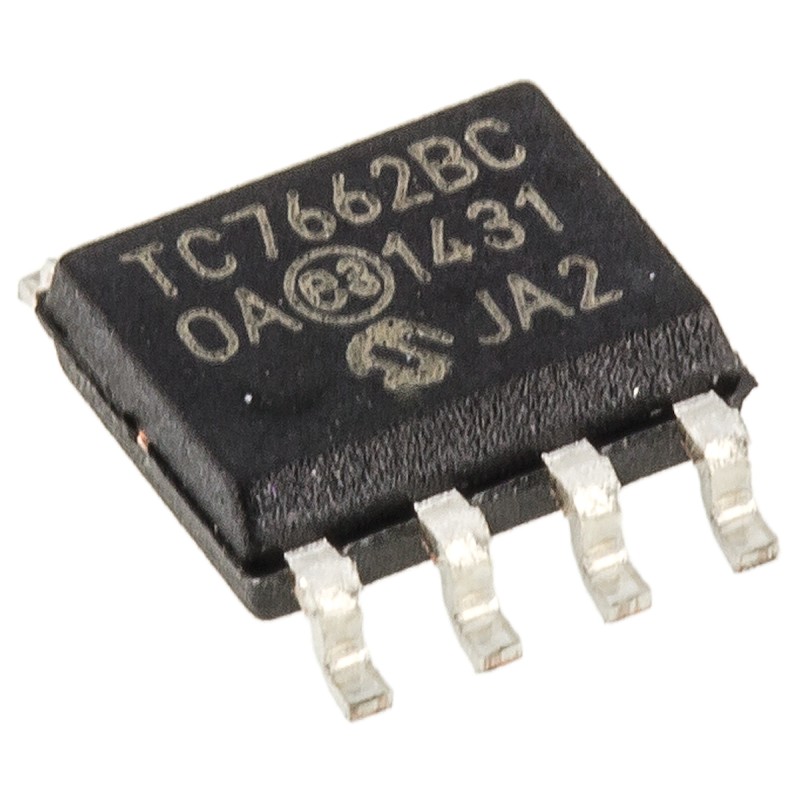 100 pcs - Microchip TC7662BCOA, 1-Channel, Inverting DC-DC Converter, 20mA 8-Pin, SOIC