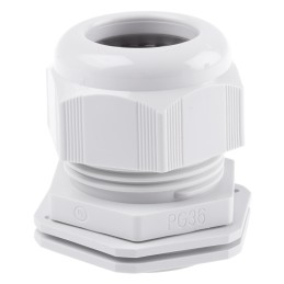 1 pcs - SIB SIB-TEC Series Grey PA 6 Cable Gland, PG36 Thread, 18mm Min, 32mm Max, IP68
