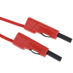 1 pcs - Hirschmann Test & Measurement, 16A, 30 V ac, 60V dc, Red, 1m Lead Length