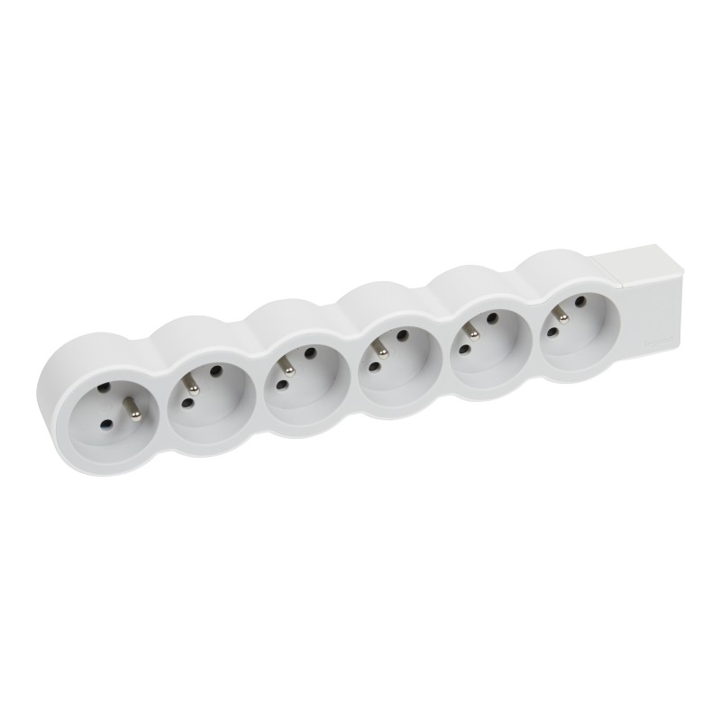 1 pcs - Legrand 6 Socket Type E - French Extension Lead