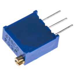 10 pcs - 500kΩ, Through Hole Trimmer Potentiometer 0.5W Top Adjust Bourns, 3296