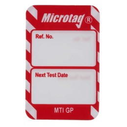 1 Bag of 20 - Brady White on Red Safety Inspection Tag, English Language, 20 per Pack