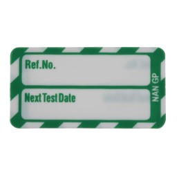 1 Bag of 20 - Brady White on Green Safety Inspection Tag, English Language, 20 per Pack