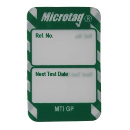 1 Bag of 20 - Brady White on Green Safety Inspection Tag, English Language, 20 per Pack