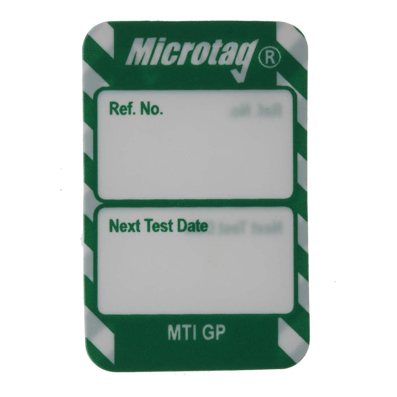 1 Bag of 20 - Brady White on Green Safety Inspection Tag, English Language, 20 per Pack