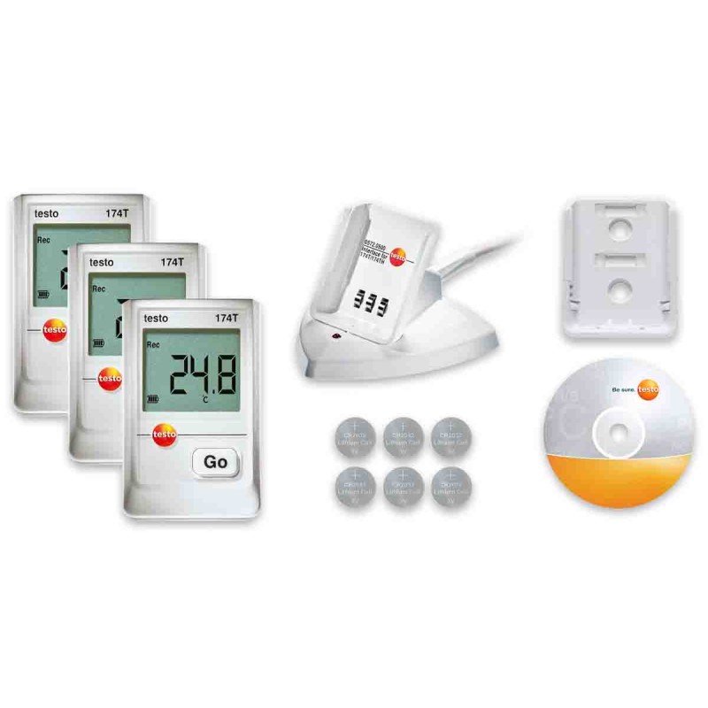1 pcs - Testo 174T Temperature Data Logger, USB