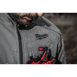 1 pcs - Milwaukee M12 Grey Heated Jacket, XL
