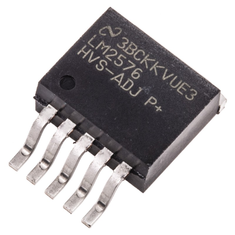 45 pcs - Texas Instruments, LM2576HVS-ADJ/NOPB Step-Down Switching Regulator, 1-Channel 3A Adjustable 5-Pin, D2PAK