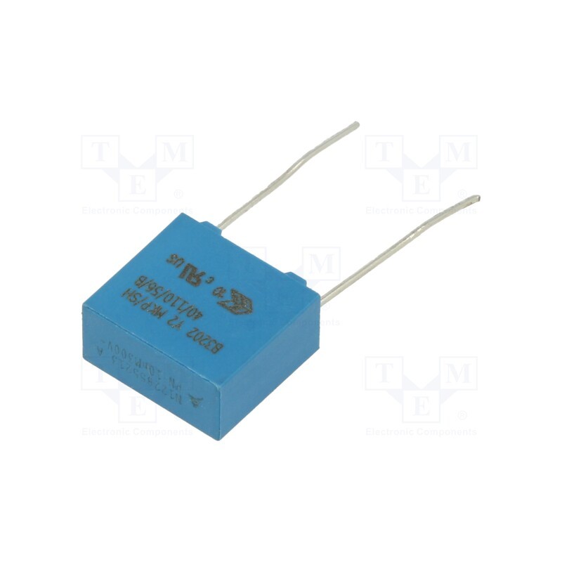2 pcs x EPCOS - B32021A3103M289 - Capacitor: polypropylene, 10nF, 13x12x6mm, THT, ±20%, 10mm, 300VAC