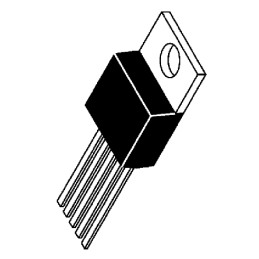 45 pcs - Texas Instruments, LM2596T-3.3/NOPB Step-Down Switching Regulator, 1-Channel 3A 5-Pin, TO-220