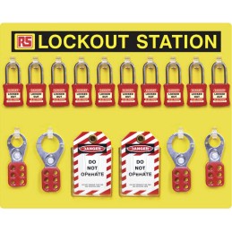 1 Kit - RS PRO 10 Padlock Lockout Station