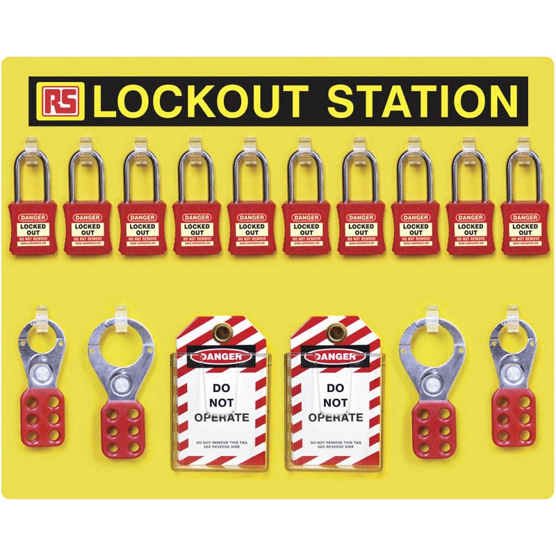 1 Kit - RS PRO 10 Padlock Lockout Station