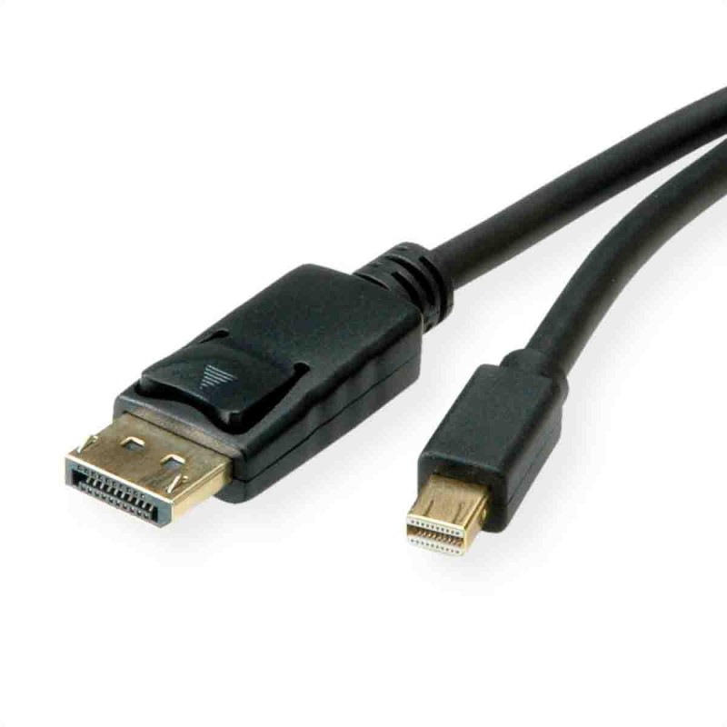 1 pcs - Roline Male Mini DisplayPort to Male DisplayPort Cable, 1m