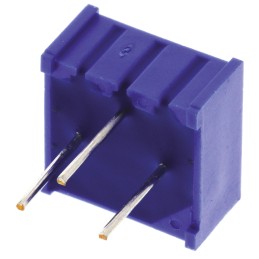 10 pcs - 50kΩ, Through Hole Trimmer Potentiometer 0.5W Top Adjust Bourns, 3386