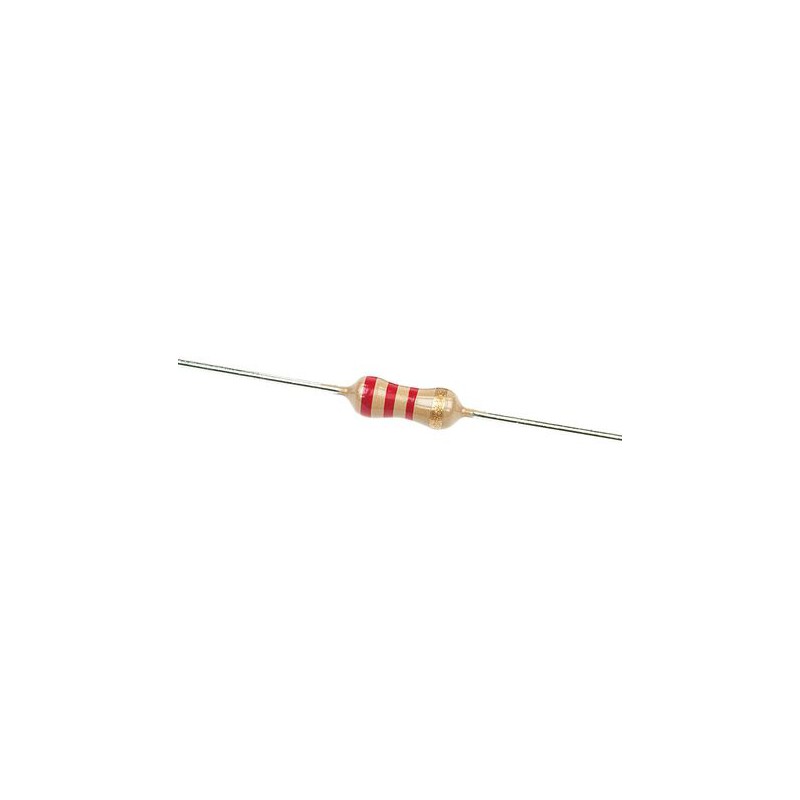 200 pcs - TE Connectivity 2.2kΩ Carbon Film Resistor 0.33W ±5% CFR25J2K2