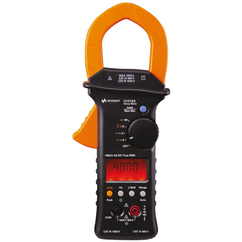 1 pcs - Keysight Technologies U1212A Clamp Meter Bluetooth, 1000A dc, Max Current 1000A ac CAT III 1000 V, CAT IV 600 V