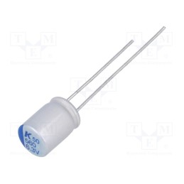 2 pcs x KEMET - A750BG227M0JAAE020 - Capacitor: polymer, low ESR, 220uF, 6.3VDC, ESR: 20mΩ, THT, ±20%