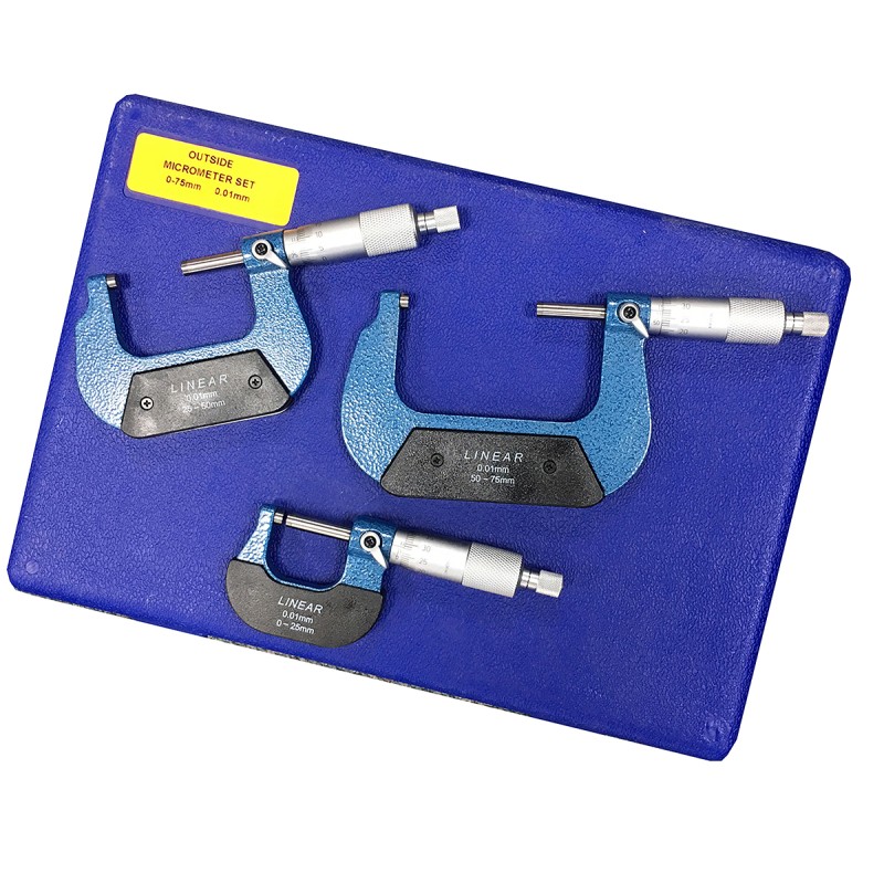 1 pcs - RS PRO External Micrometer, Range 0 mm -75 mm