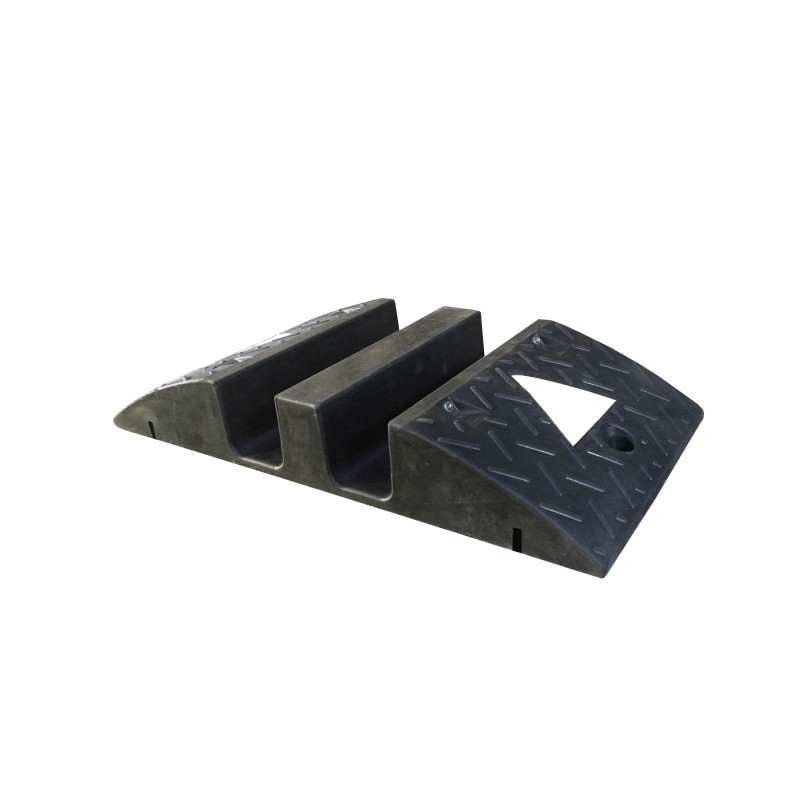 1 pcs - RS PRO 1m Black/White Cable Cover in Rubber, 135 x 120mm Inside dia.