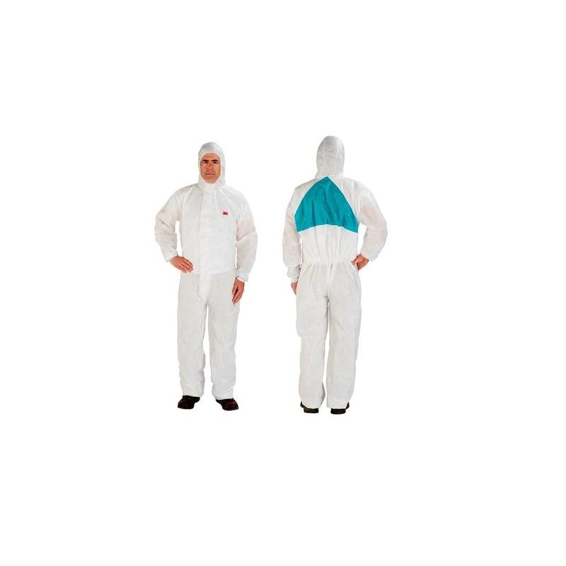 1 pcs - 3M White Coverall, CE, EN 1073-2, EN 1149-5, EN 13034:2005+A1:2009, EN ISO 13982-1:2004, 3XL