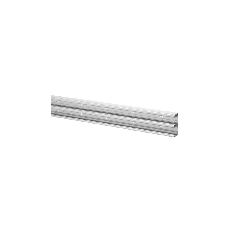 1 pcs - Planet-Wattohm Logix Grey Dado Trunking - Closed Slot, W130 mm x D50mm, L2m, Aluminium