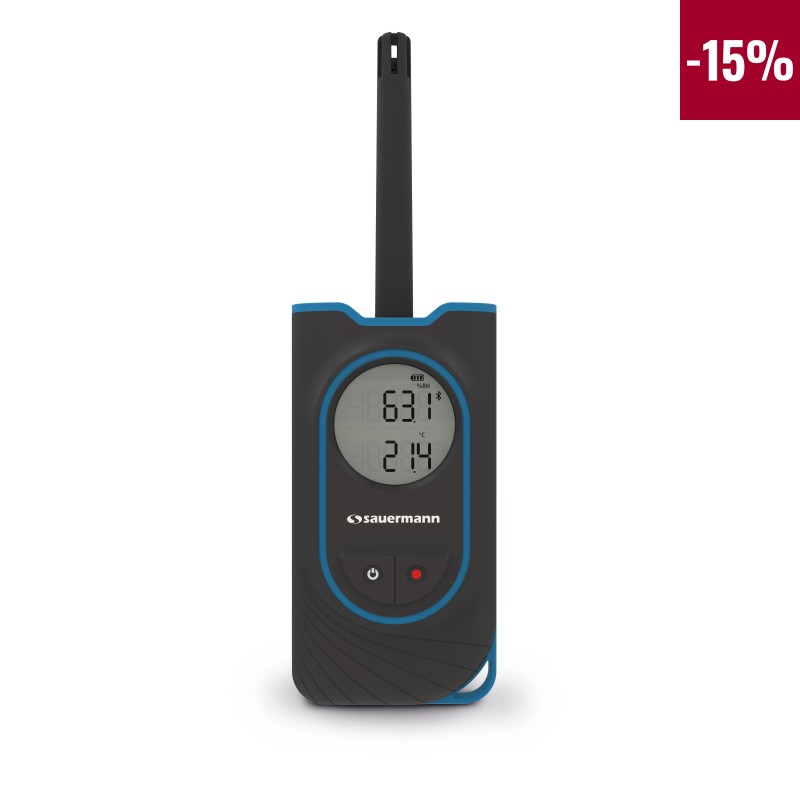 1 pcs - SAUERMANN. Thermohygrometer, 0.1 %RH Accuracy, 0 - 60°C Max, 0 - 100%RH Max