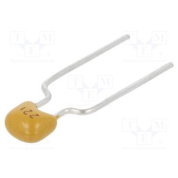 10 pcs x SR PASSIVES - CT40805N221J500F3R - Capacitor: ceramic, 220pF, 50V, C0G (NP0), ±5%, THT, 5mm