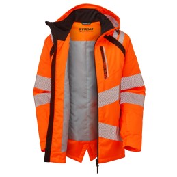 1 pcs - PULSAR LFE919 Orange Men Hi Vis Parka, XL
