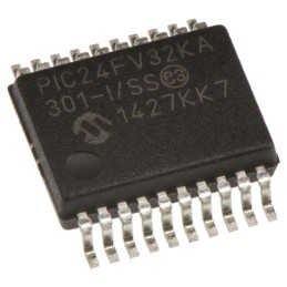 67 pcs - Microchip PIC24FV32KA301-I/SS, 16bit PIC Microcontroller, PIC24FV, 32MHz, 32 kB Flash, 20-Pin SSOP