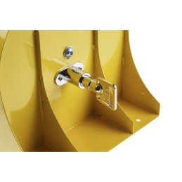 1 pcs - Tensator Black & Yellow Retractable Barrier, 23m, Yellow/Black Tape