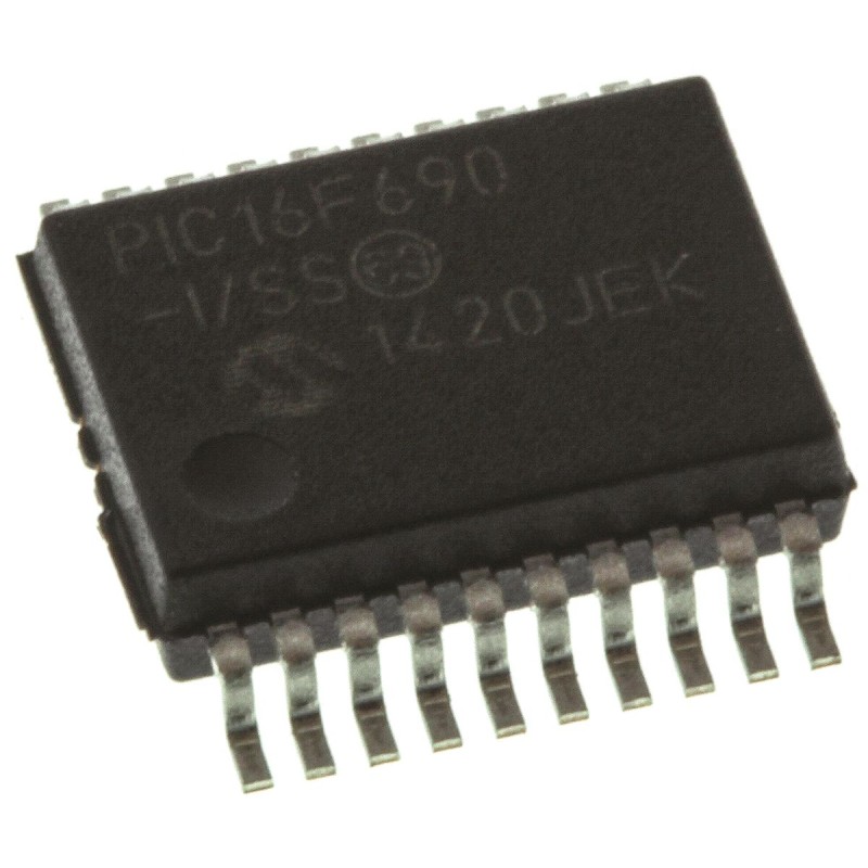 67 pcs - Microchip PIC16F690-I/SS, 8bit PIC Microcontroller, PIC16F, 20MHz, 4096 words Flash, 20-Pin SSOP
