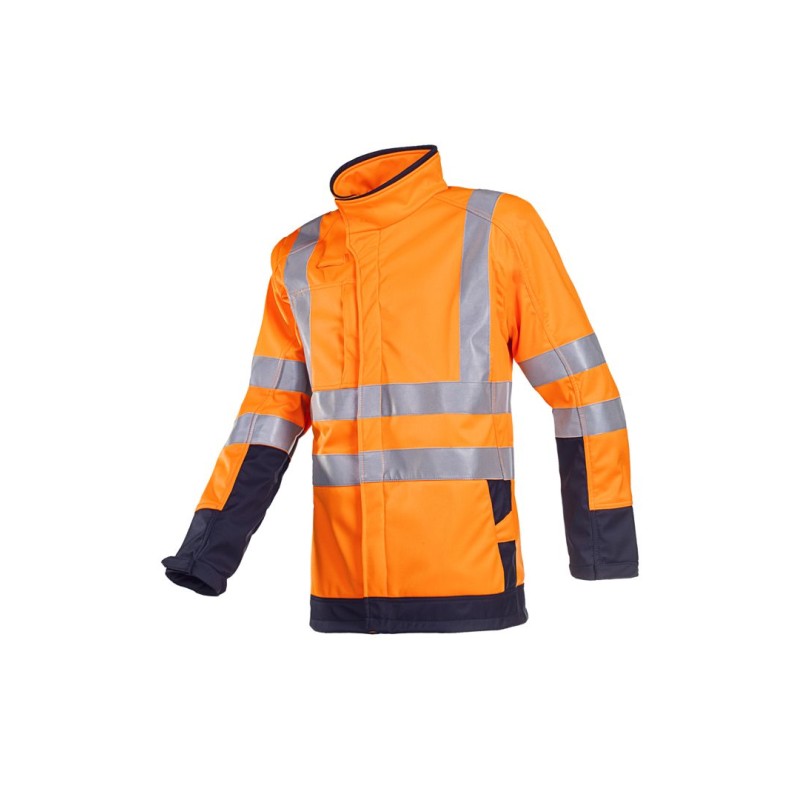 1 pcs - Sioen Playford Orange/Navy Men Hi Vis Jacket, XXL