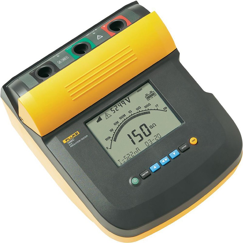 1 pcs - Fluke 1550C Insulation Tester, 250V Min, 5000V Max, 1TΩ Max, CAT III 1000V