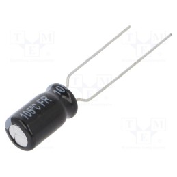 10 pcs x PANASONIC - EEUFR1E101B - Capacitor: electrolytic, low ESR, THT, 100uF, 25VDC, Ø6.3x11.2mm