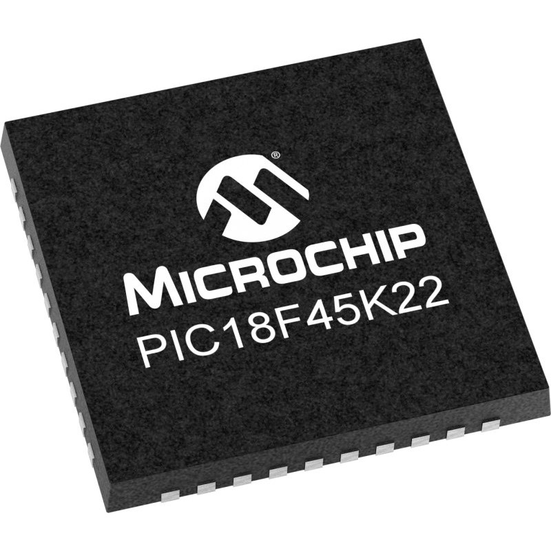 73 pcs - Microchip PIC18LF45K22-I/MV PIC Microcontroller MCU, PIC18, 40-Pin UQFN
