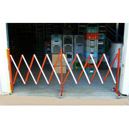 1 pcs - RS PRO Red/White Steel Extendable Barrier