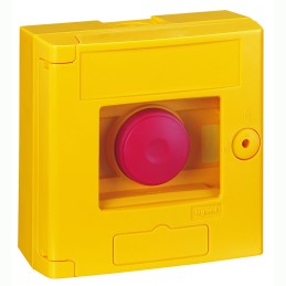 1 pcs - Legrand Yellow Emergency exit unlocking box, Break Glass Operated