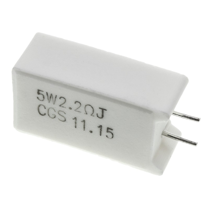 50 pcs - TE Connectivity 2.2Ω Wire Wound Resistor 5W ±5% SQMW52R2J