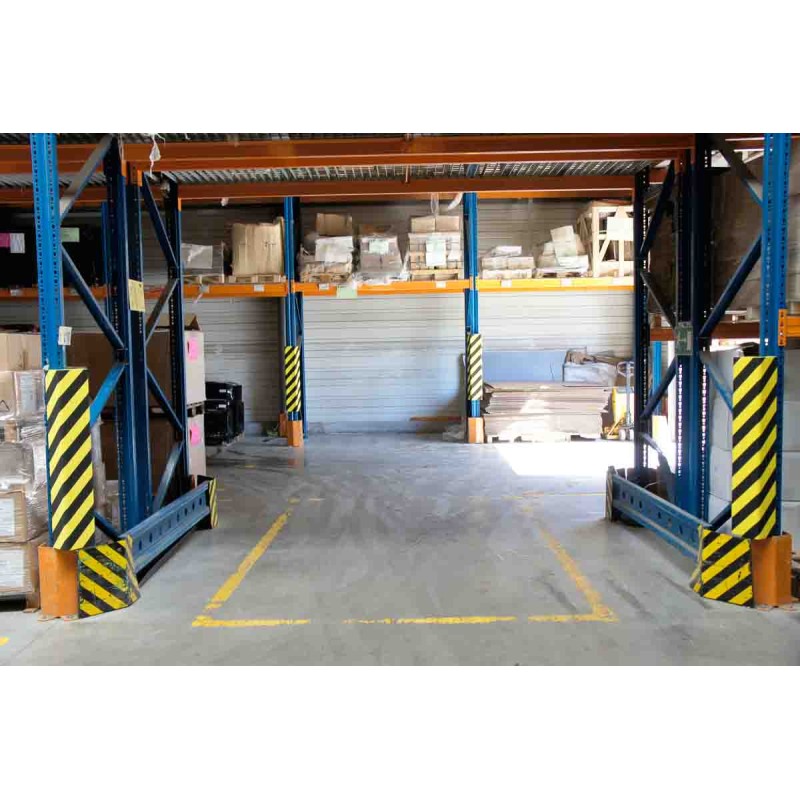 1 pcs - RS PRO Black, Yellow Impact Protector 1000mm x 160mm