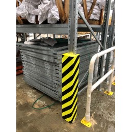 1 pcs - RS PRO Black, Yellow Impact Protector 1000mm x 160mm