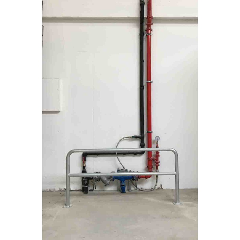 1 pcs - RS PRO Grey Galvanised Steel Protection Barrier