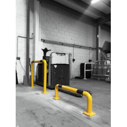 1 pcs - RS PRO Black, Yellow Impact Protector 1200mm x 80mm 150mm