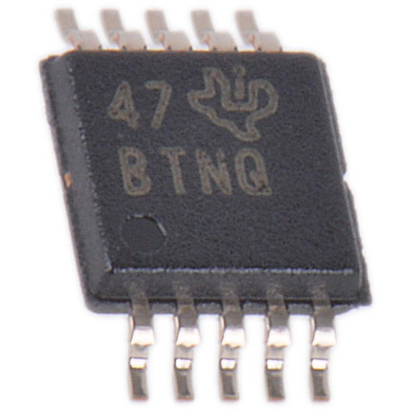 250 pcs - Texas Instruments, Quad 12-bit- ADC 3.3ksps, 10-Pin VSSOP