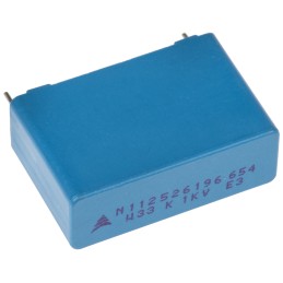 10 pcs - EPCOS B32653 Polypropylene Film Capacitor, 1 kV dc, 250 V ac, ±10%, 330nF, Through Hole