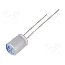 2 pcs x KEMET - A750EK567M0EAAE020 - Capacitor: polymer, low ESR, 560uF, 2.5VDC, ESR: 20mΩ, THT, ±20%