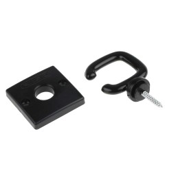 1 pcs - RS PRO Black Polypropylene Barrier Hook