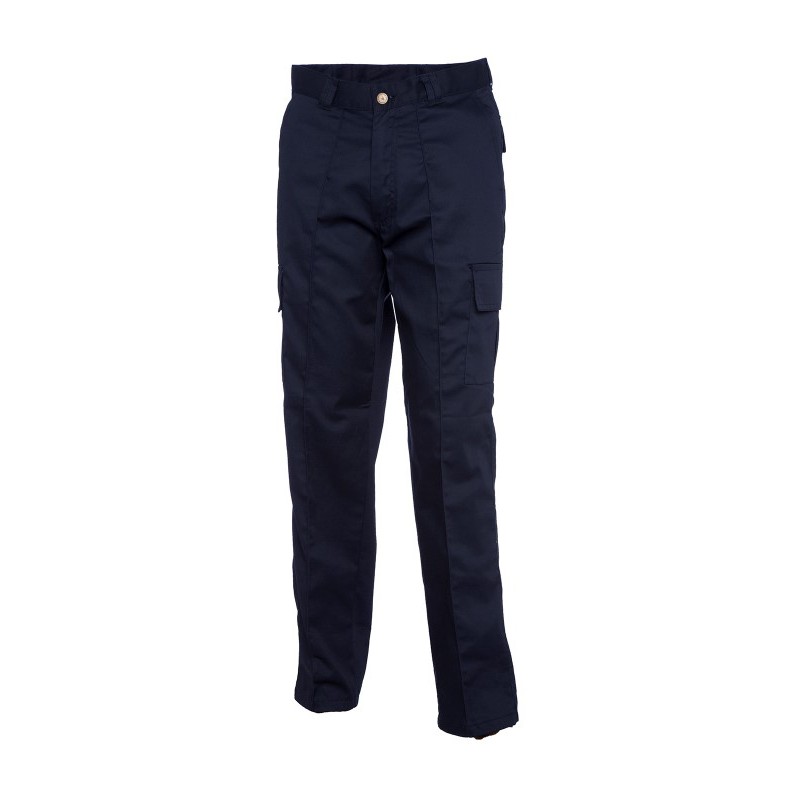 1 pcs - Uneek UC902 Navy Men's 35% Cotton, 65% Polyester Trousers 34in, 86cm Waist