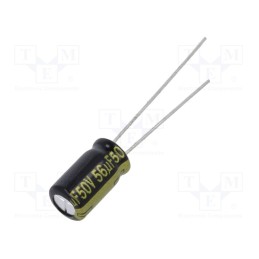 10 pcs x PANASONIC - EEUFM1H560 - Capacitor: electrolytic, low ESR, THT, 56uF, 50VDC, Ø6.3x11.2mm