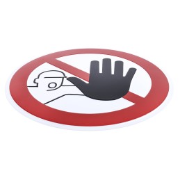 1 pcs - Aluminium No Unauthorised Access Prohibition Sign