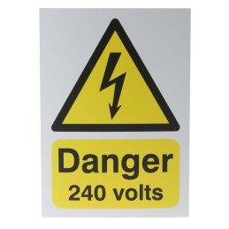 1 pcs - RS PRO Electrical Hazard Warning Sign (English)